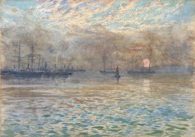 Winter Morning, Wellington Harbour by James McLachlan Nairn